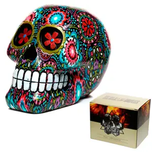 Figurine Educa Borras Mexican Decorative Skull Day of the Dead Floral image-4