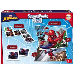 4 in 1 Puzzle Educa Borras Marvel Spiderman image-1