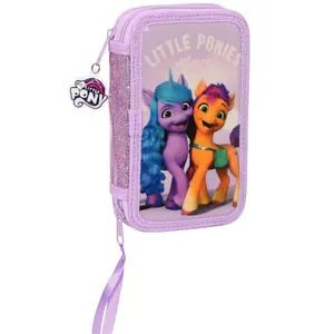 28-piece children's double Pencil case Educa Borras My Little Pony image-0