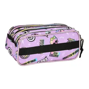 Children's triple Pencil case Educa Borras Monster High Best Boos image-1