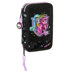28-piece children's double Pencil case Educa Borras Monster High Fantastic image-0