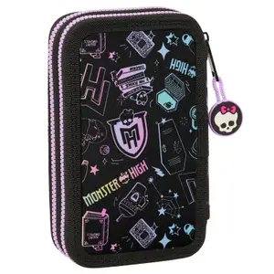 28-piece children's double Pencil case Educa Borras Monster High Fantastic image-1