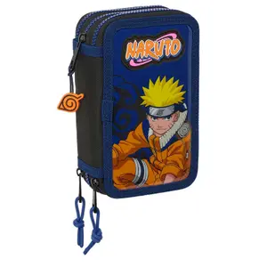 Children's triple Pencil case Educa Borras Naruto Shippuden Ninja image-0