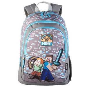 Adaptable backpack for children Educa Borras Minecraft Mine image-0