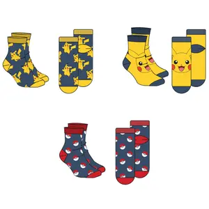 Κάλτσες Educa Borras Pokémon Assorted (x3) image-0