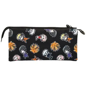 Children's triple Pencil case Educa Borras Naruto Shippuden Wind image-0