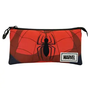 Children's triple Pencil case Educa Borras Marvel Spiderman Suit image-0