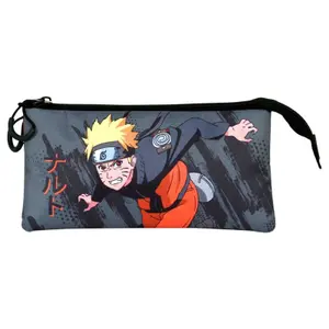 Children's triple Pencil case Educa Borras Naruto Shippuden Shuriken image-0