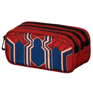 Children's triple Pencil case Educa Borras Marvel Spiderman Drop image-2