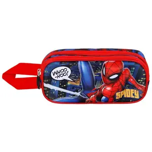3d double pencil case for children Educa Borras Marvel Spiderman Mighty image-0
