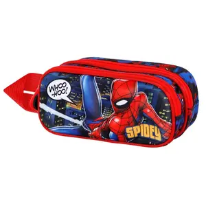 3d double pencil case for children Educa Borras Marvel Spiderman Mighty image-1