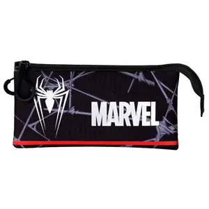 Children's triple reflective Pencil case Educa Borras Marvel Spiderman image-0