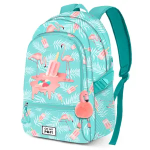 Adaptable backpack for children Educa Borras Oh My Pop! Flamingo image-0