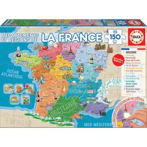 150-piece puzzle dep + regions france Educa Borras image-1