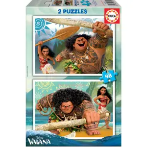 Puzzle 2x48pcs Educa Borras Vaiana image-0