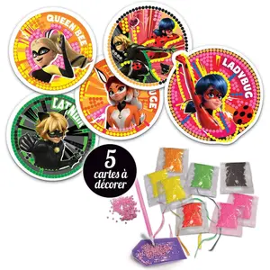 Shiny mosaic building blocks Educa Ladybug Miraculous image-1