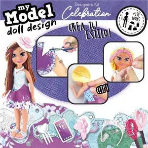 Coffret vêtements pour poupée Educa My Model Doll Design Celebration image-2