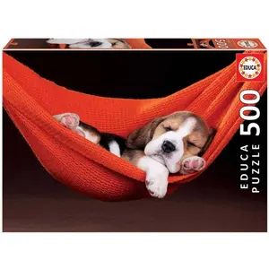 500 piece puzzle Educa Durmiendo Hamaca image-0