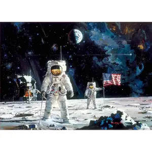 1000 piece puzzle Educa Primer Hombre Luna image-1