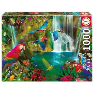 1000 piece puzzle Educa Loros Tropicales image-0