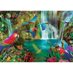 1000 piece puzzle Educa Loros Tropicales image-1