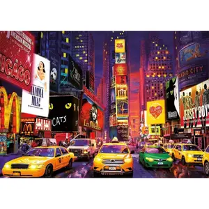 1000 piece puzzle Educa Neón Times Squar image-1