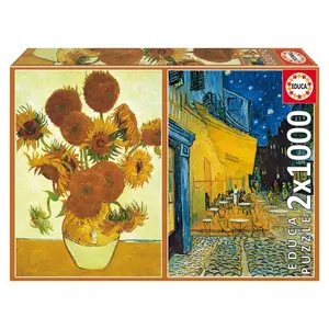 Puzzle 2 x 1000 pièces Educa Van Gogh image-0