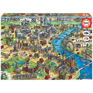 500 piece puzzle Educa Mapa De Londres image-0