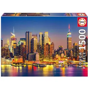 1500 piece puzzle Educa Manhattan Noche image-0