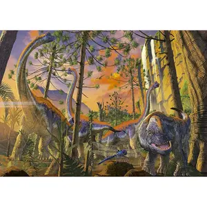 5000 piece puzzle Educa Dinosaurios Curious image-1