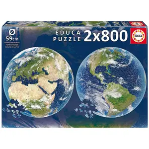 Puzzle 3 x 800 pieces Educa Round La Tierra image-0