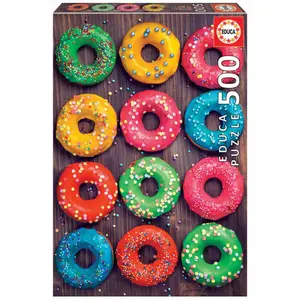 500 piece puzzle Educa Donuts Colores image-0