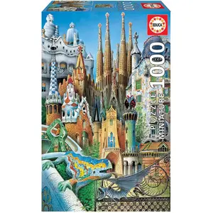 1000 piece puzzle Educa Collage Gaudí image-0