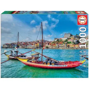 1000 piece puzzle Educa Barcos Rabelos image-0