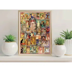 1000 piece puzzle Educa Collage Art Noveau image-2