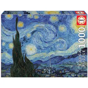 1000 piece puzzle Educa Van Gogh Noche Estrellada image-0