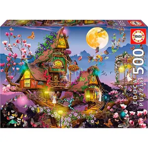 500-piece puzzle: the house of fairies Educa image-0