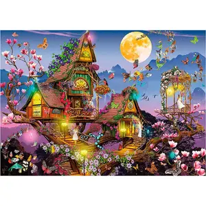 500-piece puzzle: the house of fairies Educa image-1