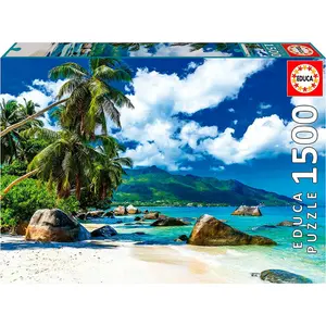 1500-piece seychelles puzzle Educa image-0