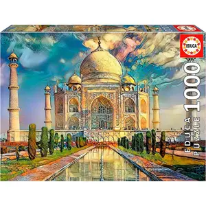 1000-piece puzzle taj mahal india Educa image-0