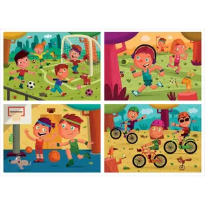 Multi 4 offset puzzle - 20-80 pieces Educa image-1