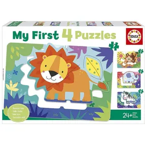 Progressive jungle puzzle 4 in 1 Educa My First image-0