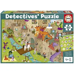 50 piece puzzle Educa Detectives Castillo image-0