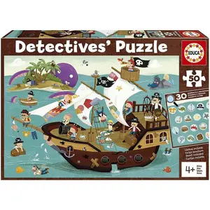 50 piece puzzle Educa Detectives Piratas image-0
