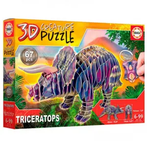 3d puzzle Educa Triceratops image-0