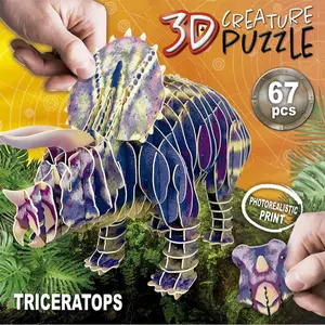 3d puzzle Educa Triceratops image-1