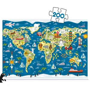 200 piece puzzle Educa Mapamundi image-1