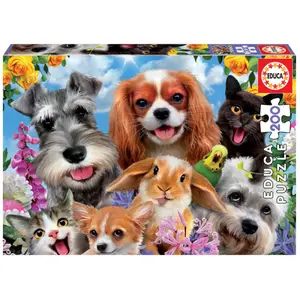 200 piece puzzle Educa Sefie Mascotas image-0