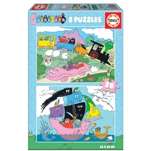 Set of 2 puzzles with 20 pieces Educa Barbapapá image-0