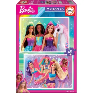 Puzzles with 48 pieces educa barbie (x2)  image-0
